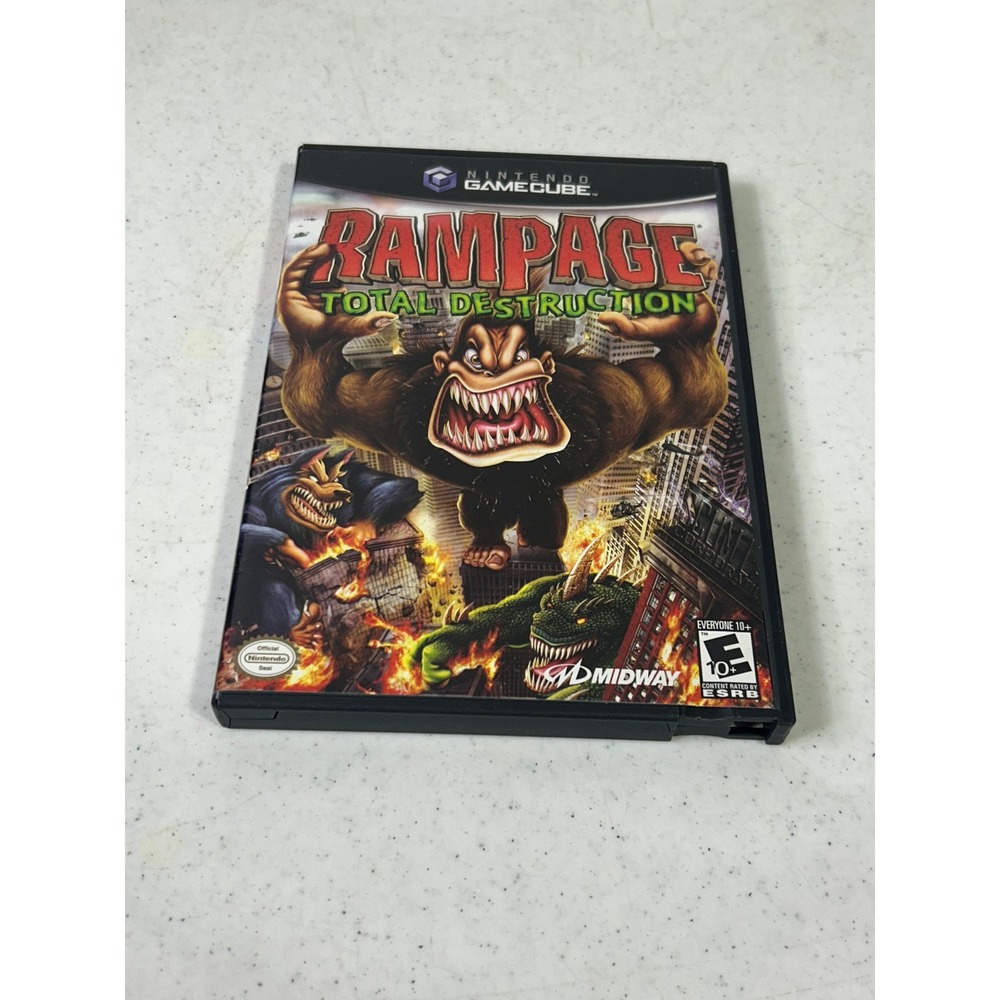 Rampage Total Destruction Nintendo GameCube Case and Art Only No Game Midway